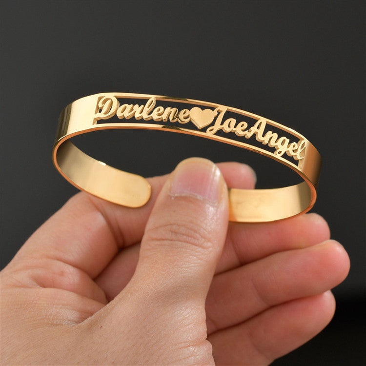 Personalized Custom Bangle Bracelet