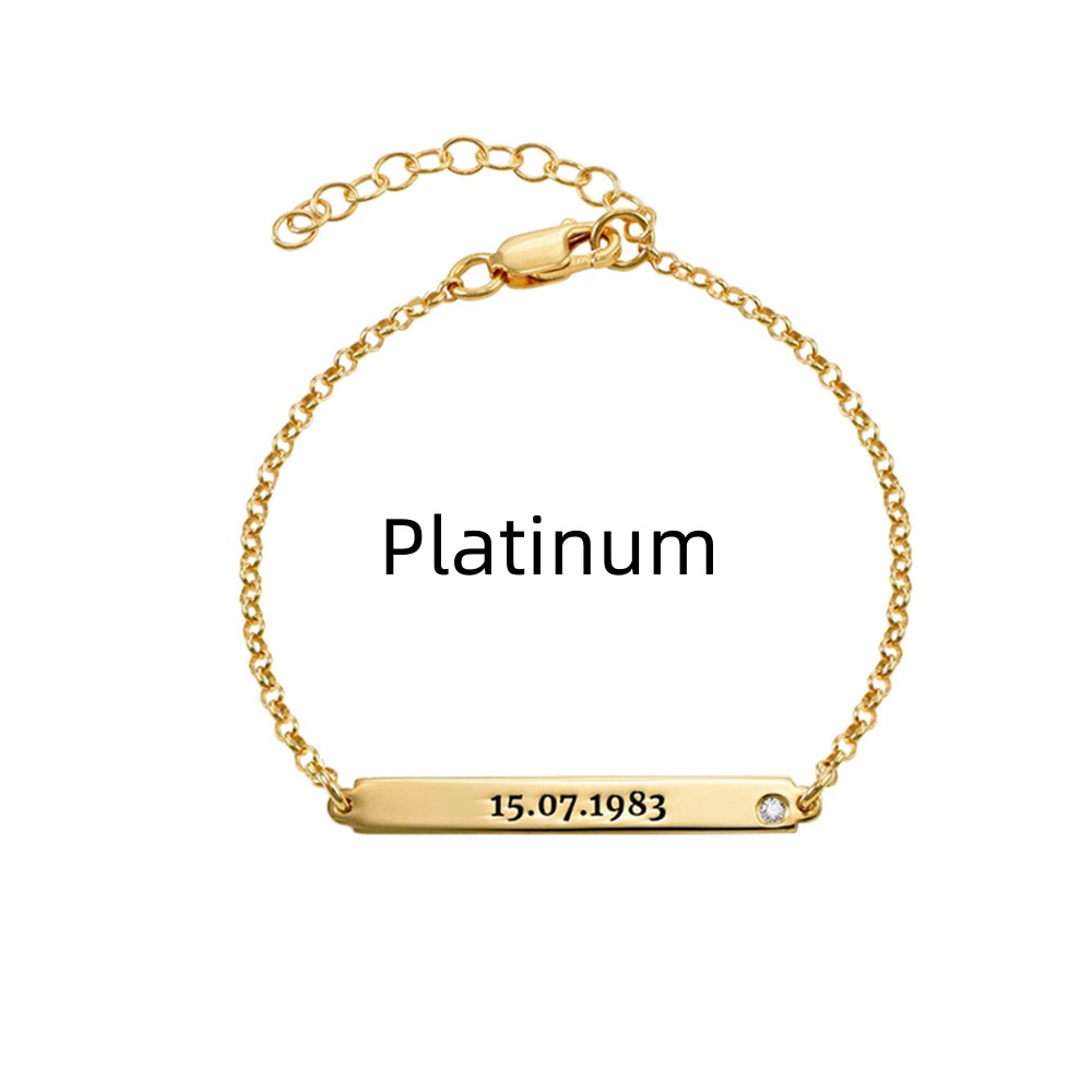 925 Sterling Silver minimalist Custom Bracelet