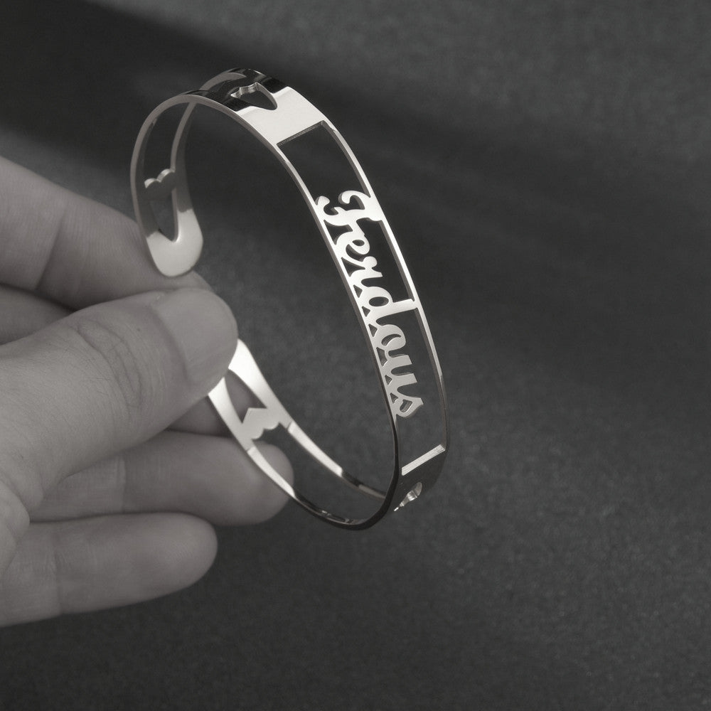 Personalized Custom Bangle Bracelet