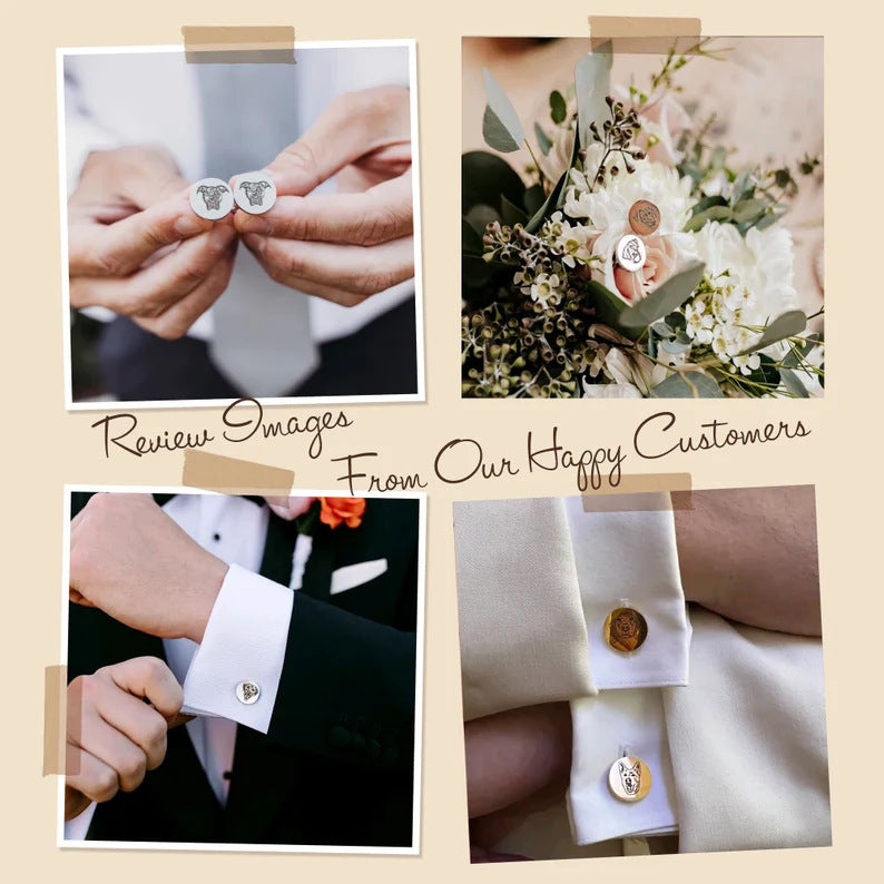 Personalized Pet Commemorative Cufflinks