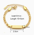 Stainless Steel Children's Engraved Bracelet