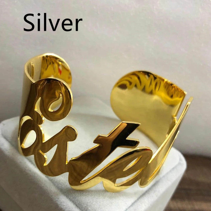 Stainless Steel Custom Cuff Bracelet